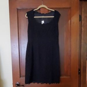 Ann Taylor black lace mini dress